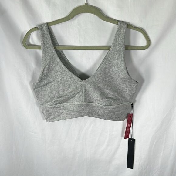 CARBON38 Wrap Bra in Heather Melt - Silver Heather Large NWT - Picture 4 of 6